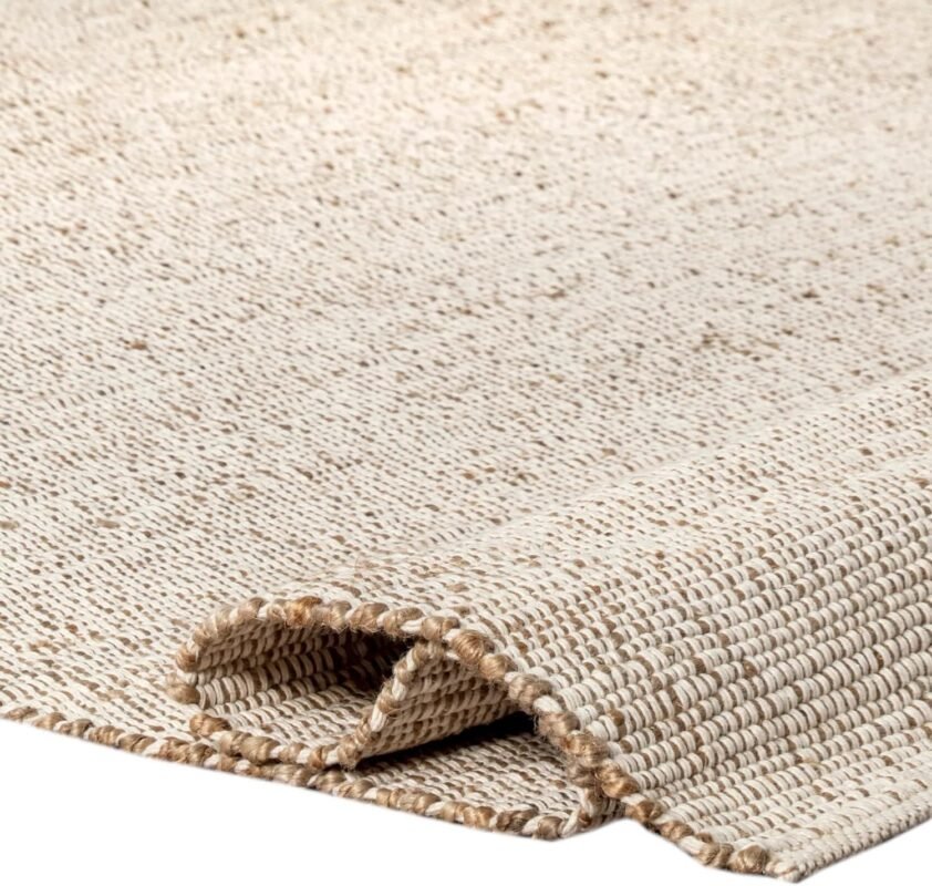 Our Review: S & L Homes Handwoven Jute Cotton Rug for Cozy Living Rooms