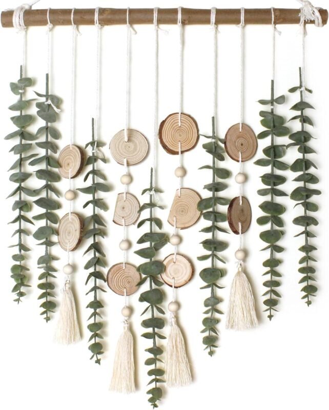 Our Fresh Take on Rustic Boho Eucalyptus Wall Decor