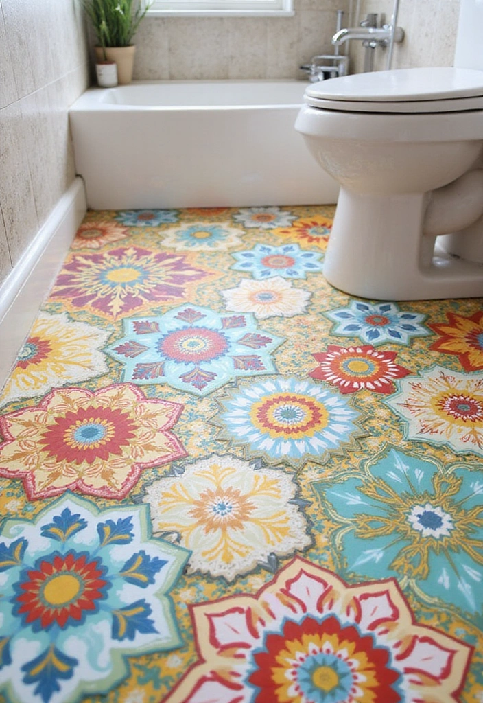 18 Bathroom Transformations Under $500 That'll Make You Want to Renovate Today! - 1. Chic Tile Stickers