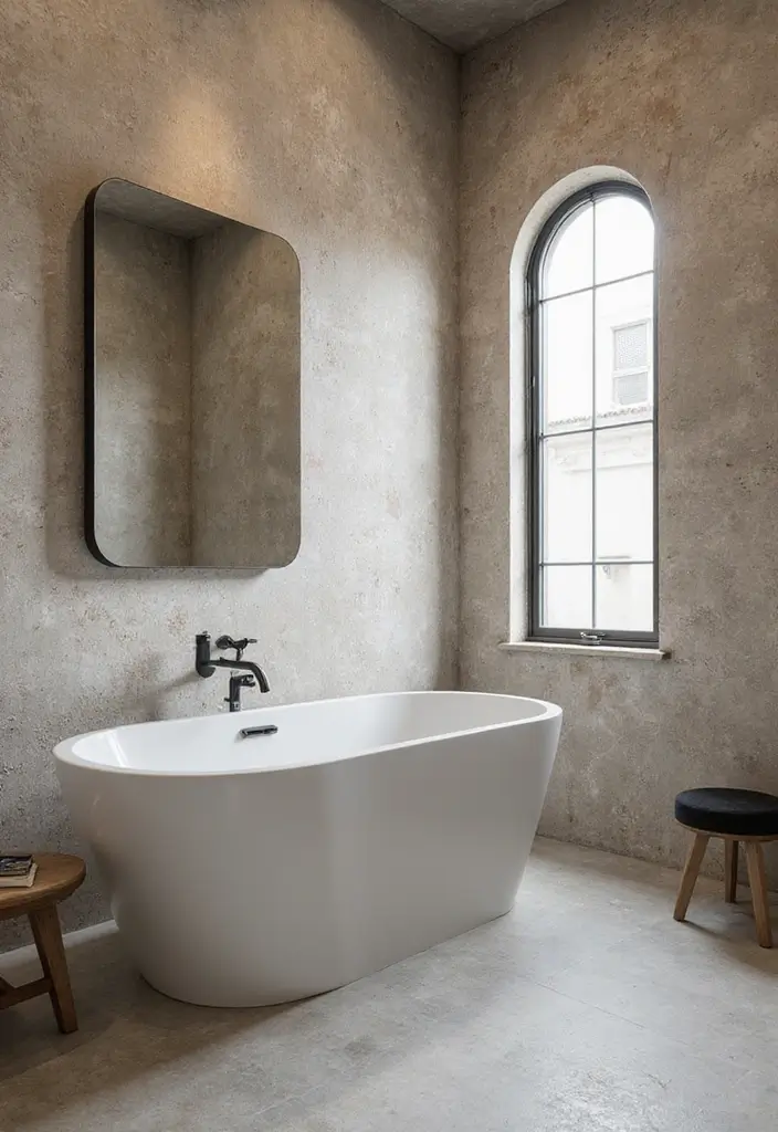 18 Bathroom Transformations Under $500 That'll Make You Want to Renovate Today! - 15. Textured Wallpaper