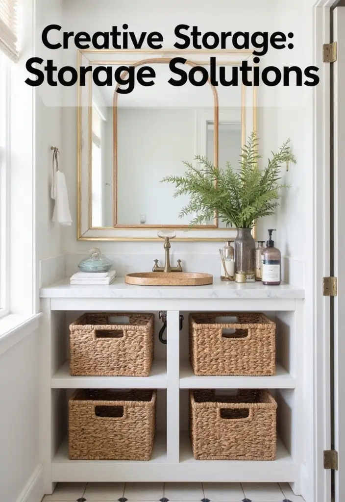 18 Bathroom Transformations Under $500 That'll Make You Want to Renovate Today! - 8. Creative Storage Solutions