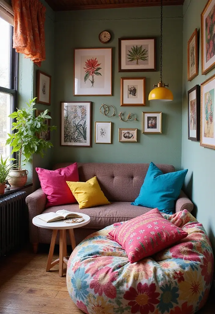 18 Cozy Reading Nook Ideas You’ll Want to Dive Into (Number 5 Will Steal Your Heart!) - 10. Artistic Abode