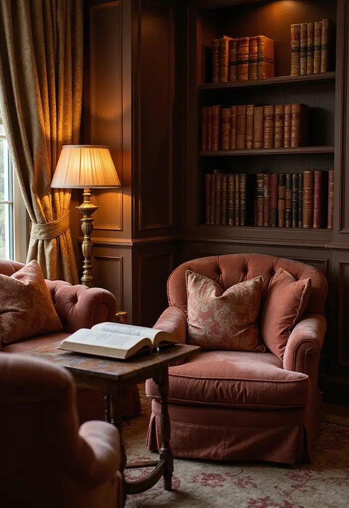 18 Cozy Reading Nook Ideas You’ll Want to Dive Into (Number 5 Will Steal Your Heart!) - 14. Luxurious Lounge