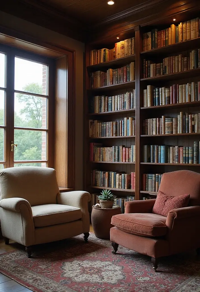 18 Cozy Reading Nook Ideas You’ll Want to Dive Into (Number 5 Will Steal Your Heart!) - 2. Bookcase Retreat