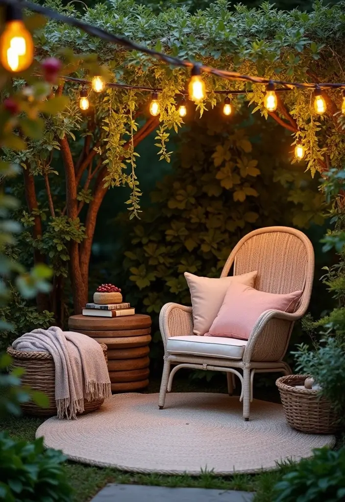 18 Cozy Reading Nook Ideas You’ll Want to Dive Into (Number 5 Will Steal Your Heart!) - 6. Outdoor Oasis