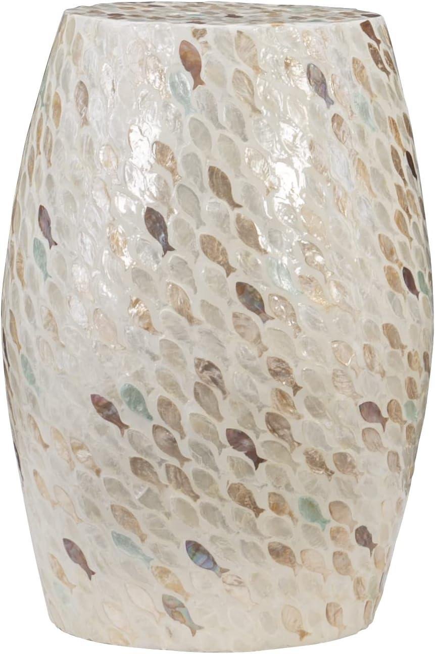 Our Review of the Linon Josie Fish Capiz Drum Table: Stylish & Versatile