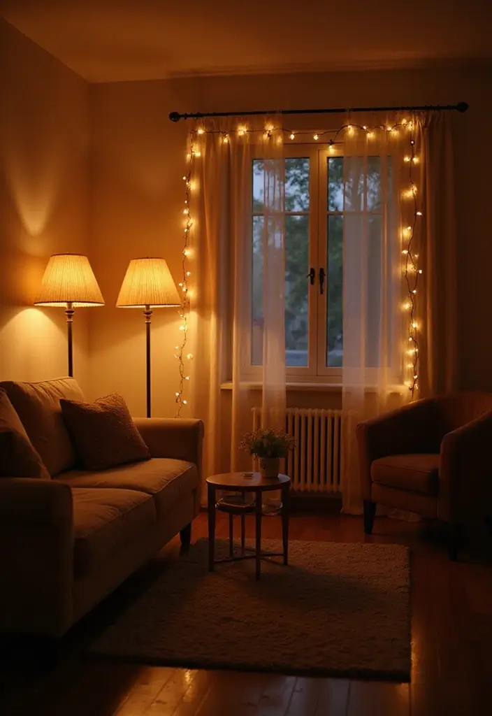 20 Cozy Living Room Ideas That'll Make You Never Want to Leave Home Again! - 2. Warm Lighting