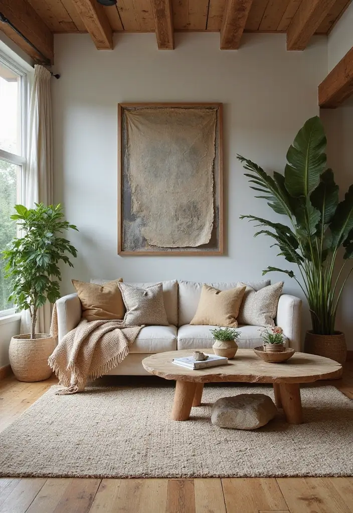 20 Cozy Living Room Ideas That'll Make You Never Want to Leave Home Again! - 4. Natural Elements