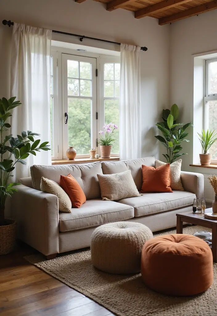 20 Cozy Living Room Ideas That'll Make You Never Want to Leave Home Again! - 8. Comfortable Seating Options