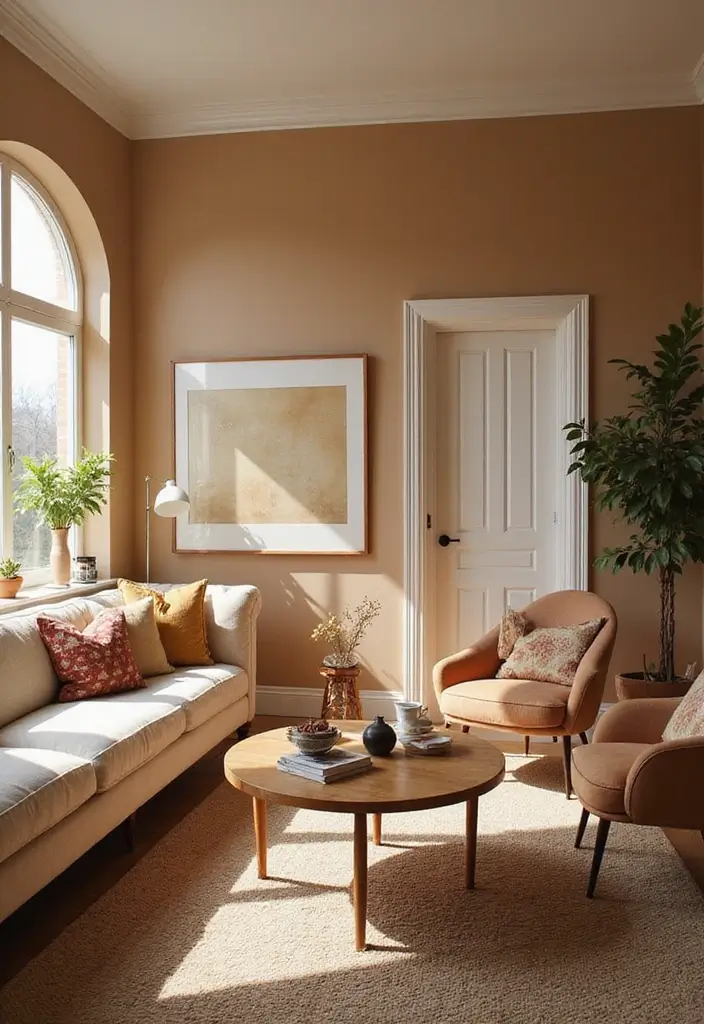 20 Cozy Living Room Ideas That'll Make You Want to Curl Up with a Book (Don't Miss #15!) - 15. Create a Cozy Color Scheme (Don’t Miss This!)