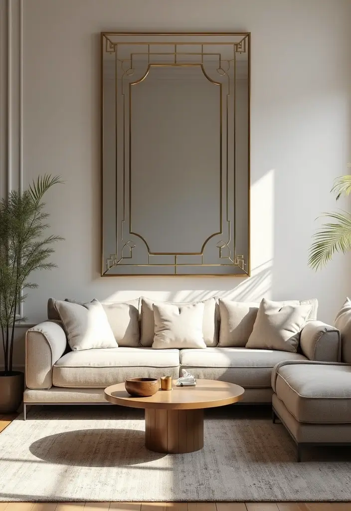 20 Living Room Ideas That'll Make You Feel Like You're in a Magazine (Don't Miss #15!) - 15. The Power of Mirrors