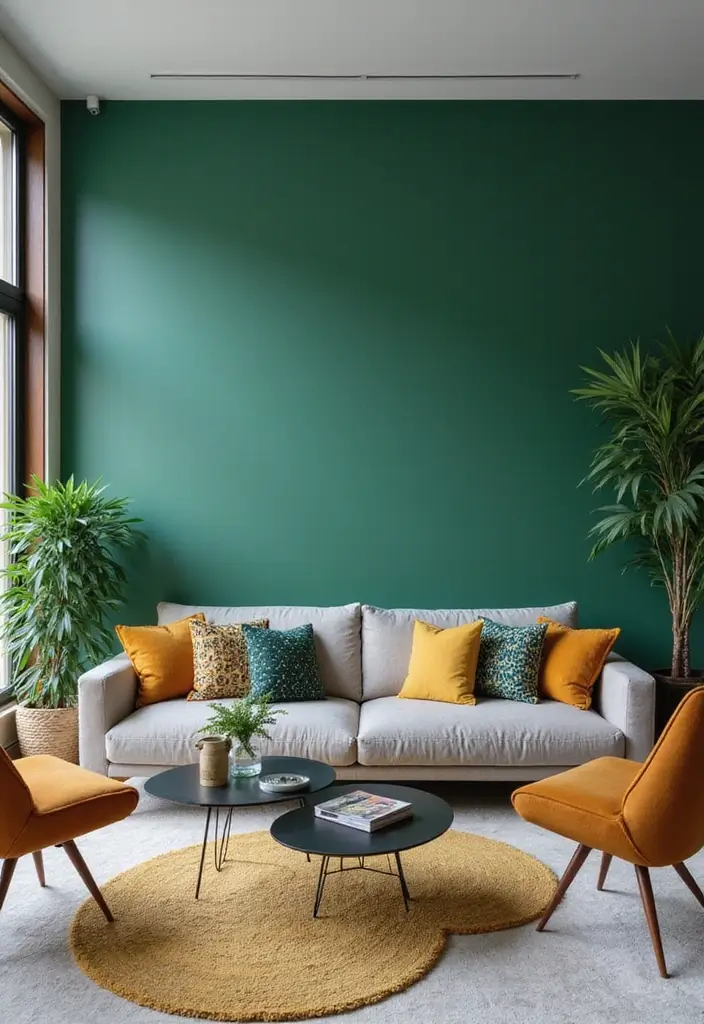 20 Living Room Ideas That'll Make You Feel Like You're in a Magazine (Don't Miss #15!) - 8. Bold Accent Walls