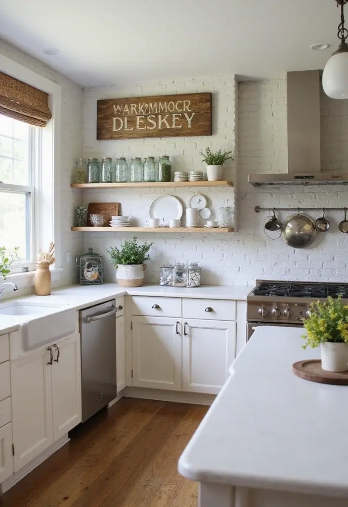 20 Stunning Farmhouse Kitchen Ideas That Will Make You Fall in Love with Cooking Again! - 10. Farmhouse Decor Elements