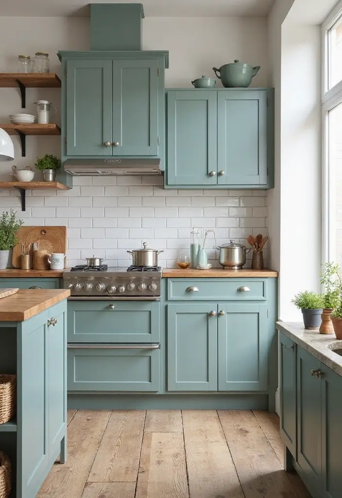 20 Stunning Farmhouse Kitchen Ideas That Will Make You Fall in Love with Cooking Again! - 18. Classic Farmhouse Colors