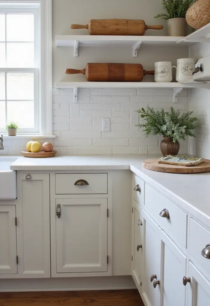 20 Stunning Farmhouse Kitchen Ideas That Will Make You Fall in Love with Cooking Again! - 20. Timeless Finishing Touches