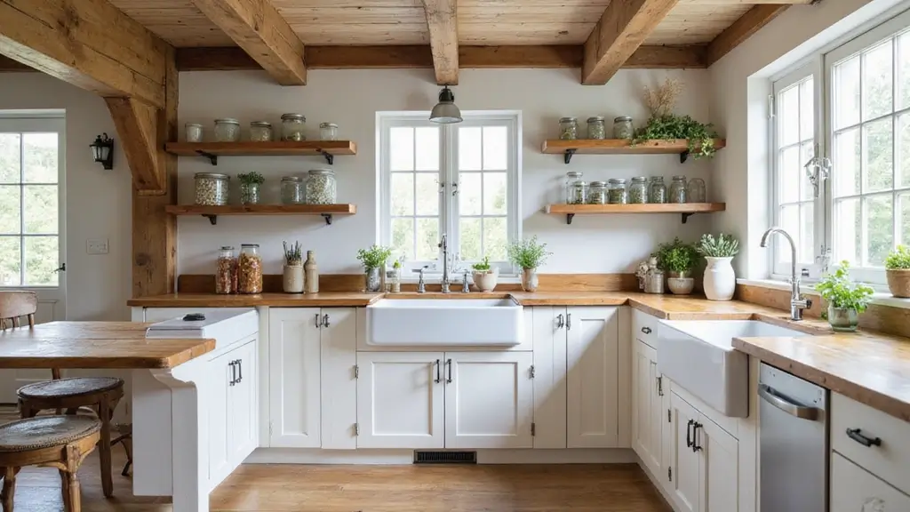 20 Stunning Farmhouse Kitchen Ideas That Will Make You Fall in Love with Cooking Again! - CozyGrain – Thoughtful Living with Rustic Charm