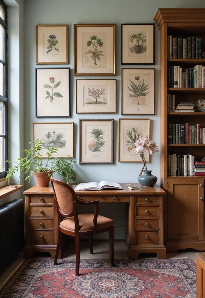 20 Stunning Vintage Wall Art Ideas That Will Take You Back in Time (You Won't Believe #12!) - 15. Vintage Scientific Prints