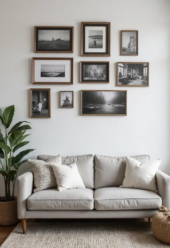 20 Stunning Vintage Wall Art Ideas That Will Take You Back in Time (You Won't Believe #12!) - 17. Vintage Black and White Photography