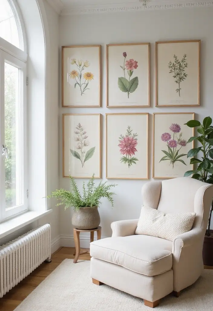 20 Stunning Vintage Wall Art Ideas That Will Take You Back in Time (You Won't Believe #12!) - 2. Antique Botanical Prints