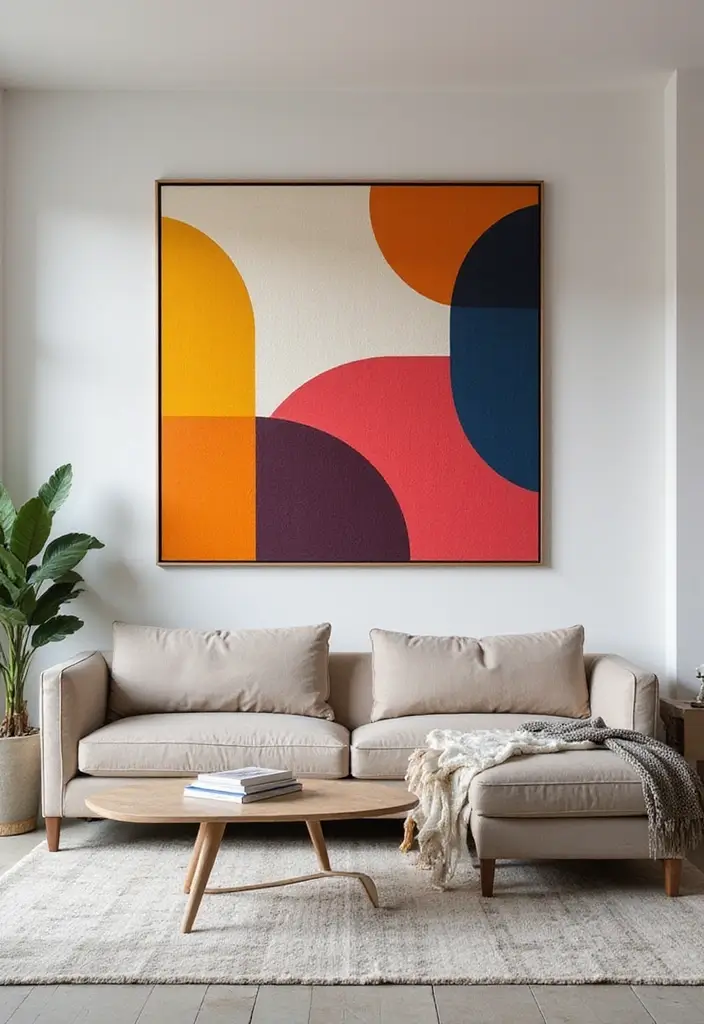 20 Stunning Wall Art Ideas That Will Transform Your Living Room (You Won't Believe #15!) - 1. Bold Geometric Patterns