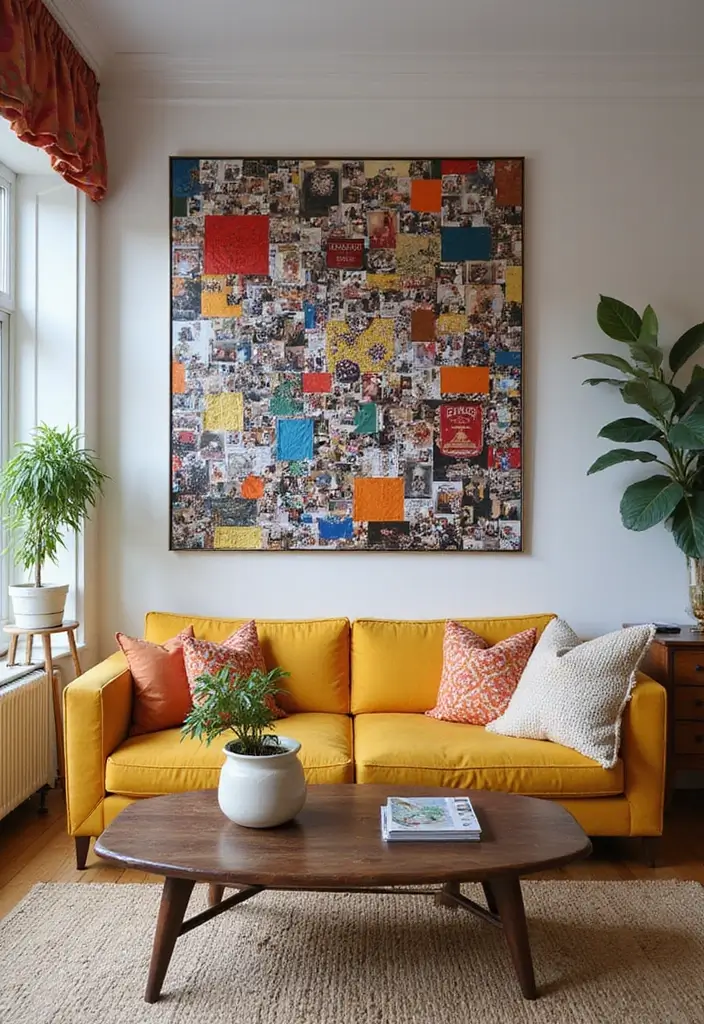 20 Stunning Wall Art Ideas That Will Transform Your Living Room (You Won't Believe #15!) - 11. Collage Art
