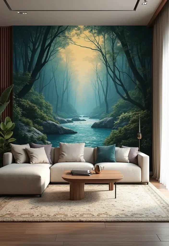 20 Stunning Wall Art Ideas That Will Transform Your Living Room (You Won't Believe #15!) - 13. Large Scale Murals