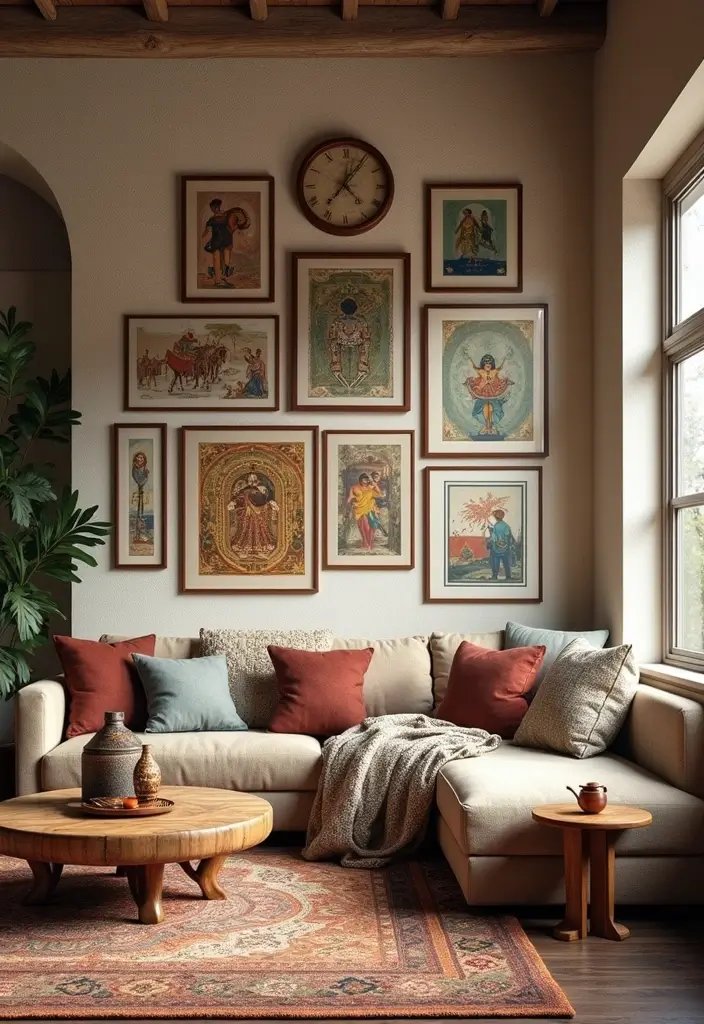 20 Stunning Wall Art Ideas That Will Transform Your Living Room (You Won't Believe #15!) - 17. Cultural and Ethnic Art