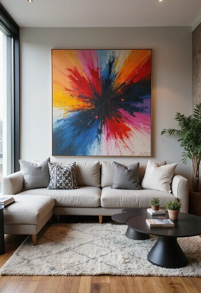 20 Stunning Wall Art Ideas That Will Transform Your Living Room (You Won't Believe #15!) - 20. Statement Pieces