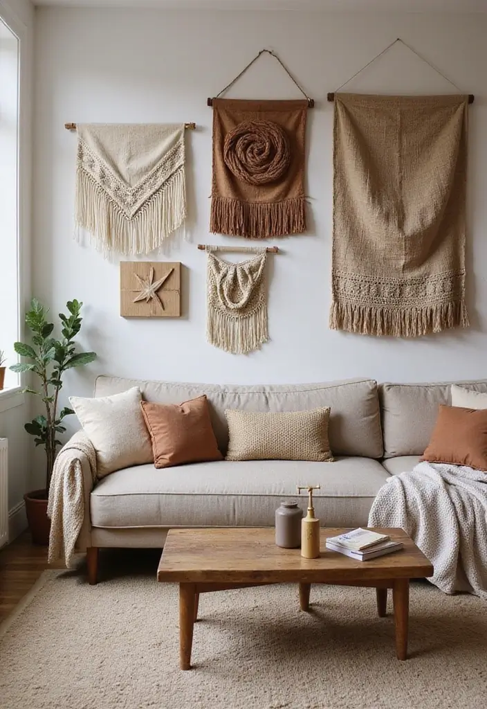 20 Stunning Wall Art Ideas That Will Transform Your Living Room (You Won't Believe #15!) - 5. Textured Art