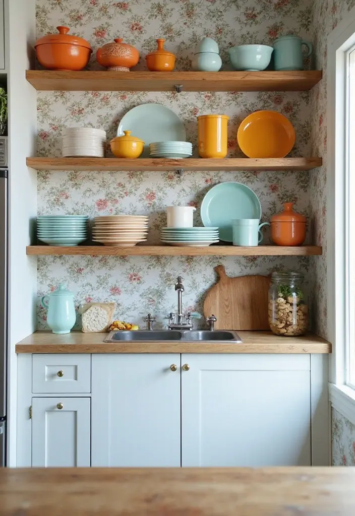 20 Trendy Kitchen Decor Ideas That Make Small Spaces Shine! - 1. Use Open Shelving for a Breezy Look