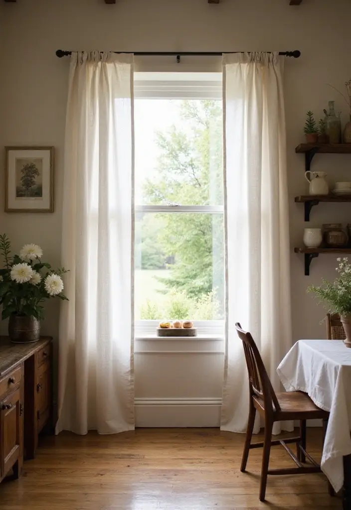 21 Farmhouse Kitchen Decor Ideas That'll Transform Your Space into a Cozy Haven! - 12. Farmhouse Drapery
