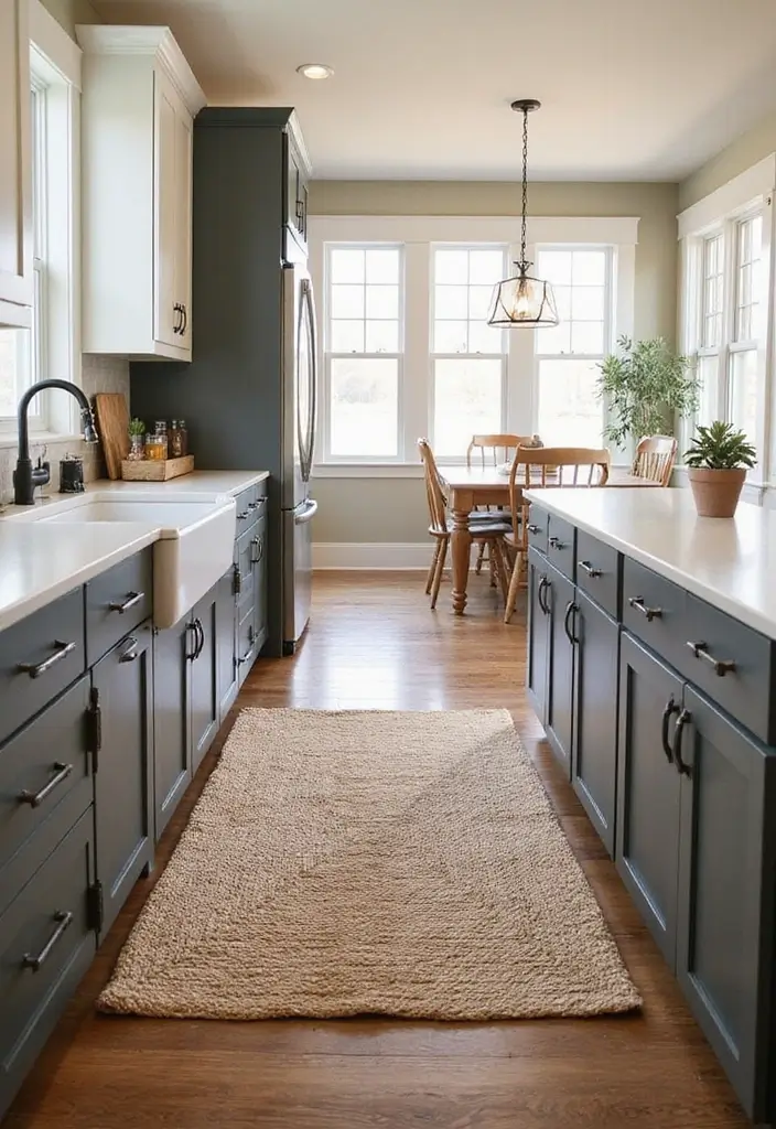 21 Farmhouse Kitchen Decor Ideas That'll Transform Your Space into a Cozy Haven! - 17. Cozy Rugs