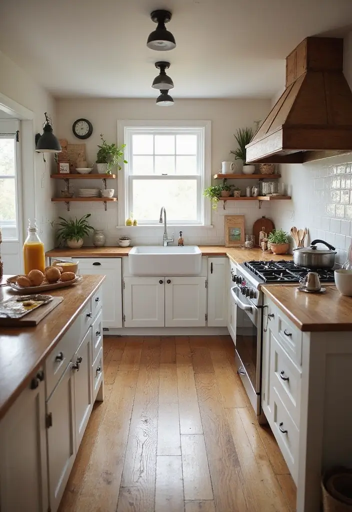 21 Farmhouse Kitchen Decor Ideas That'll Transform Your Space into a Cozy Haven! - 20. Smooth Flow