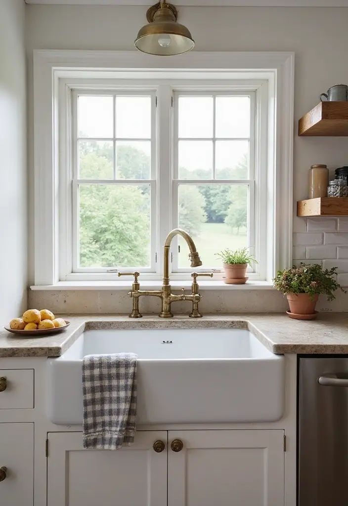 21 Farmhouse Kitchen Decor Ideas That'll Transform Your Space into a Cozy Haven! - 4. Farmhouse Sink