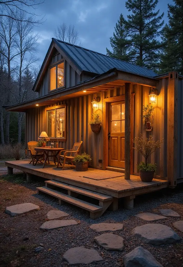21 Shipping Container Homes That Redefine Modern Living (You Won't Believe #7!) - 18. The Cozy Cabin