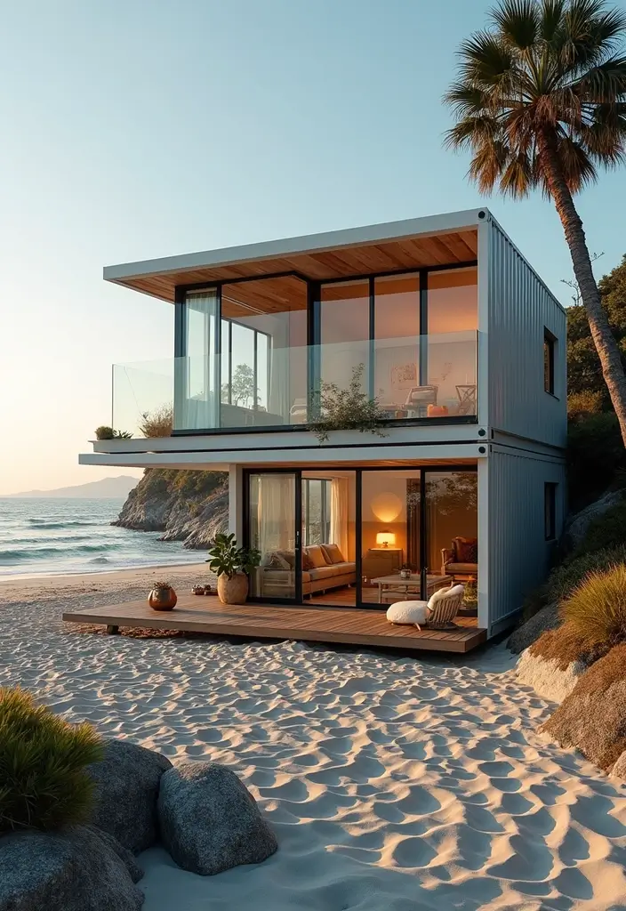 21 Shipping Container Homes That Redefine Modern Living (You Won't Believe #7!) - 2. The Beachside Retreat