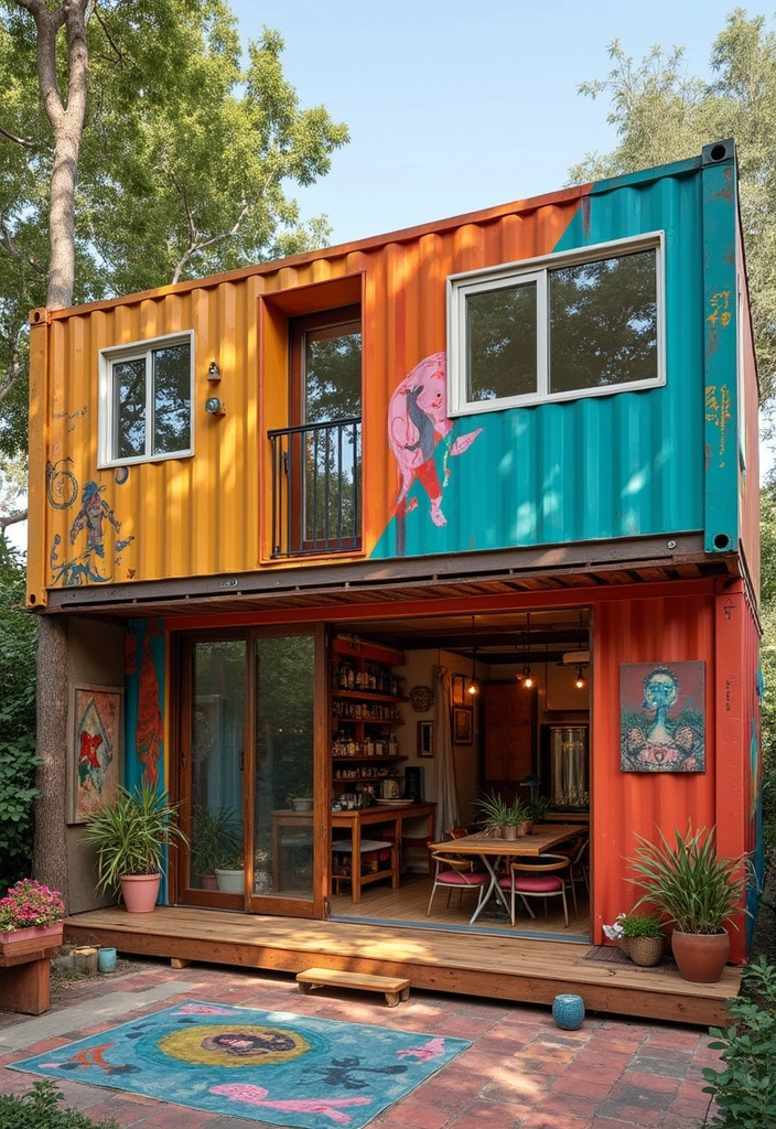 21 Shipping Container Homes That Redefine Modern Living (You Won't Believe #7!) - 6. The Artist's Haven