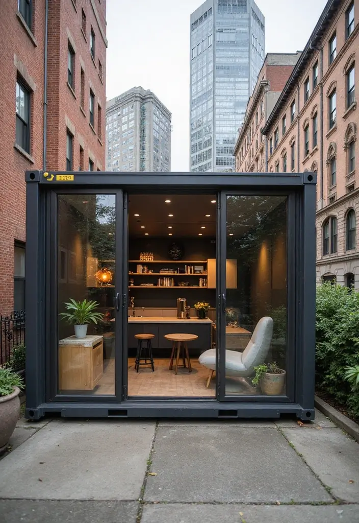 21 Shipping Container Homes That Redefine Modern Living (You Won't Believe #7!) - 9. The Urban Studio