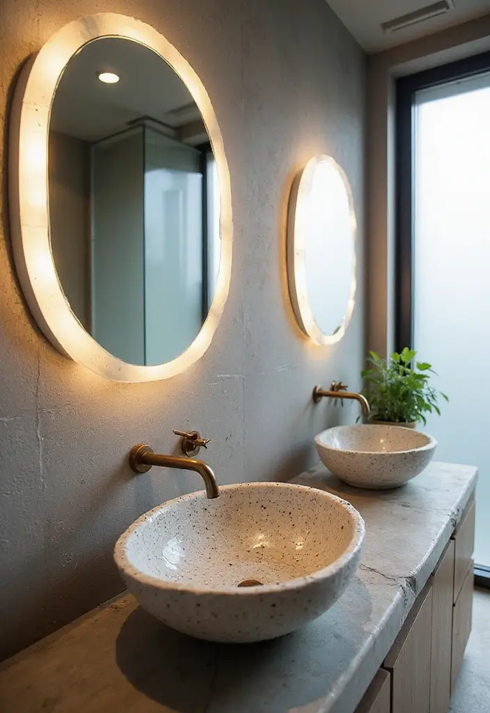 21 Stunning Modern Bathroom Designs That Will Leave You in Awe (Don't Miss #7!) - 20. Artistic Sinks