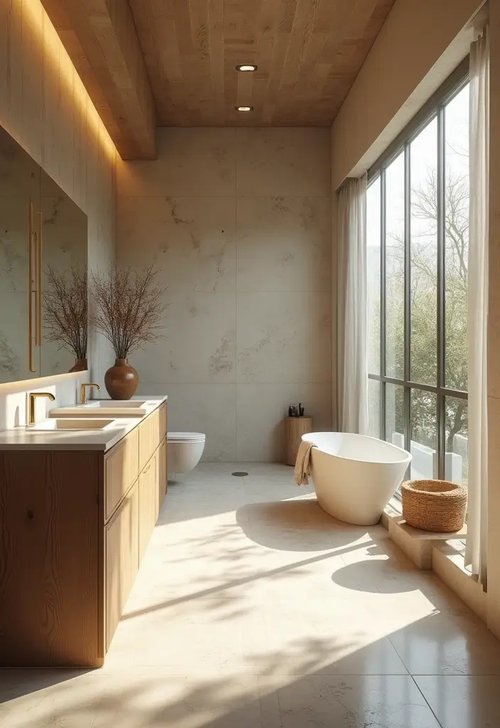 21 Stunning Modern Bathroom Designs That Will Leave You in Awe (Don't Miss #7!) - 21. Open Concepts with Nature