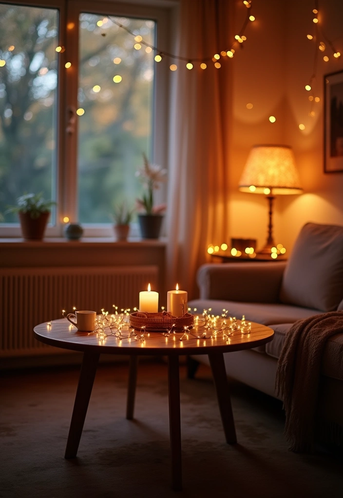 25 Living Room Ideas That Will Make You Want to Curl Up with a Book (#17 Is Pure Magic!) - 17. Magical Fairy Lights