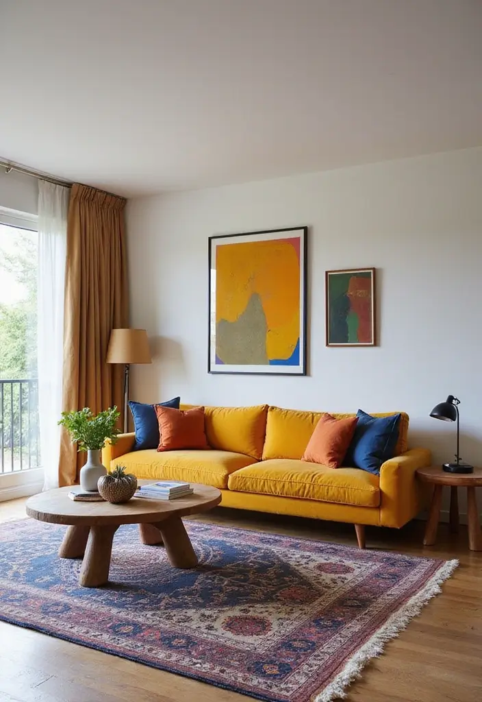 25 Living Room Ideas That Will Make You Want to Curl Up with a Book (#17 Is Pure Magic!) - 18. Bold Furniture Choices