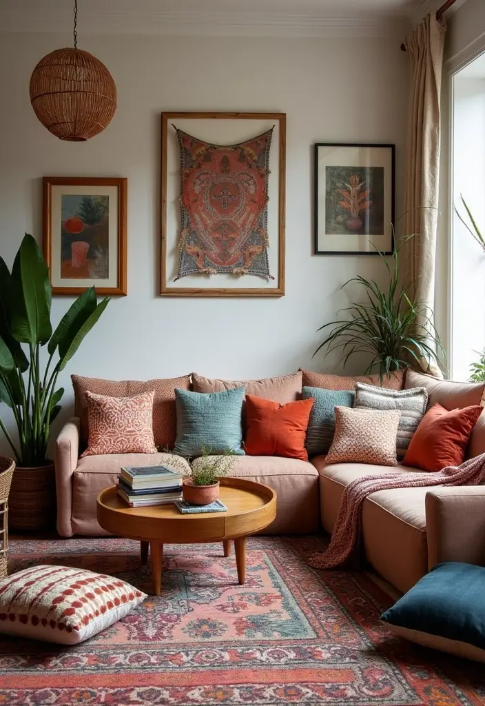 25 Living Room Ideas That Will Make You Want to Curl Up with a Book (#17 Is Pure Magic!) - 19. Creative Textiles