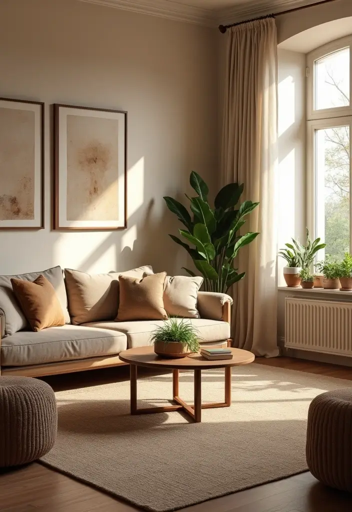 25 Living Room Ideas That Will Make You Want to Curl Up with a Book (#17 Is Pure Magic!) - 2. Earthy Color Palette