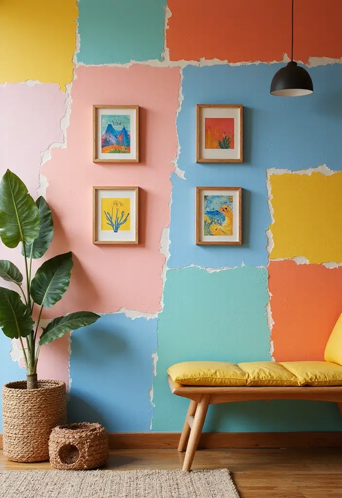 25 Stunning Gallery Wall Ideas That'll Transform Your Space (You Won't Believe #14!) - 12. Color Blocks