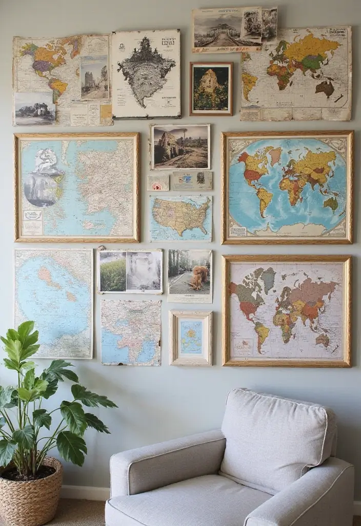 25 Stunning Gallery Wall Ideas That'll Transform Your Space (You Won't Believe #14!) - 19. Travel Memories