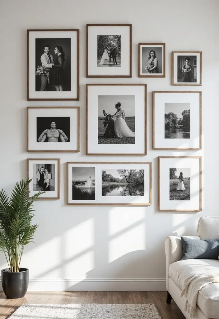 25 Stunning Gallery Wall Ideas That'll Transform Your Space (You Won't Believe #14!) - 3. Black and White Photography