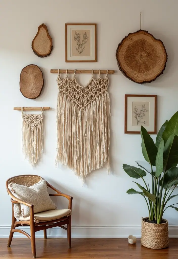 25 Stunning Gallery Wall Ideas That'll Transform Your Space (You Won't Believe #14!) - 7. Textured Elements