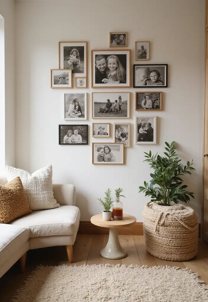 25 Stunning Gallery Wall Ideas That'll Transform Your Space (You Won't Believe #14!) - 8. Family Photo Timeline