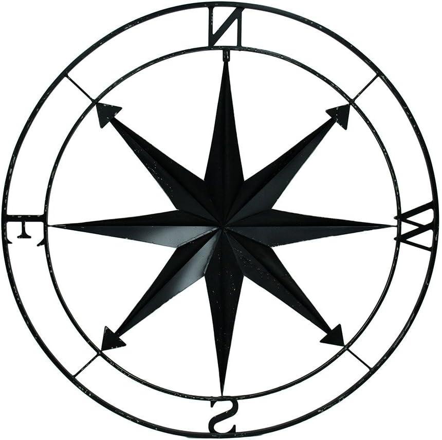 Our Review: Large Black Nautical Compass Rose Metal Wall Decor